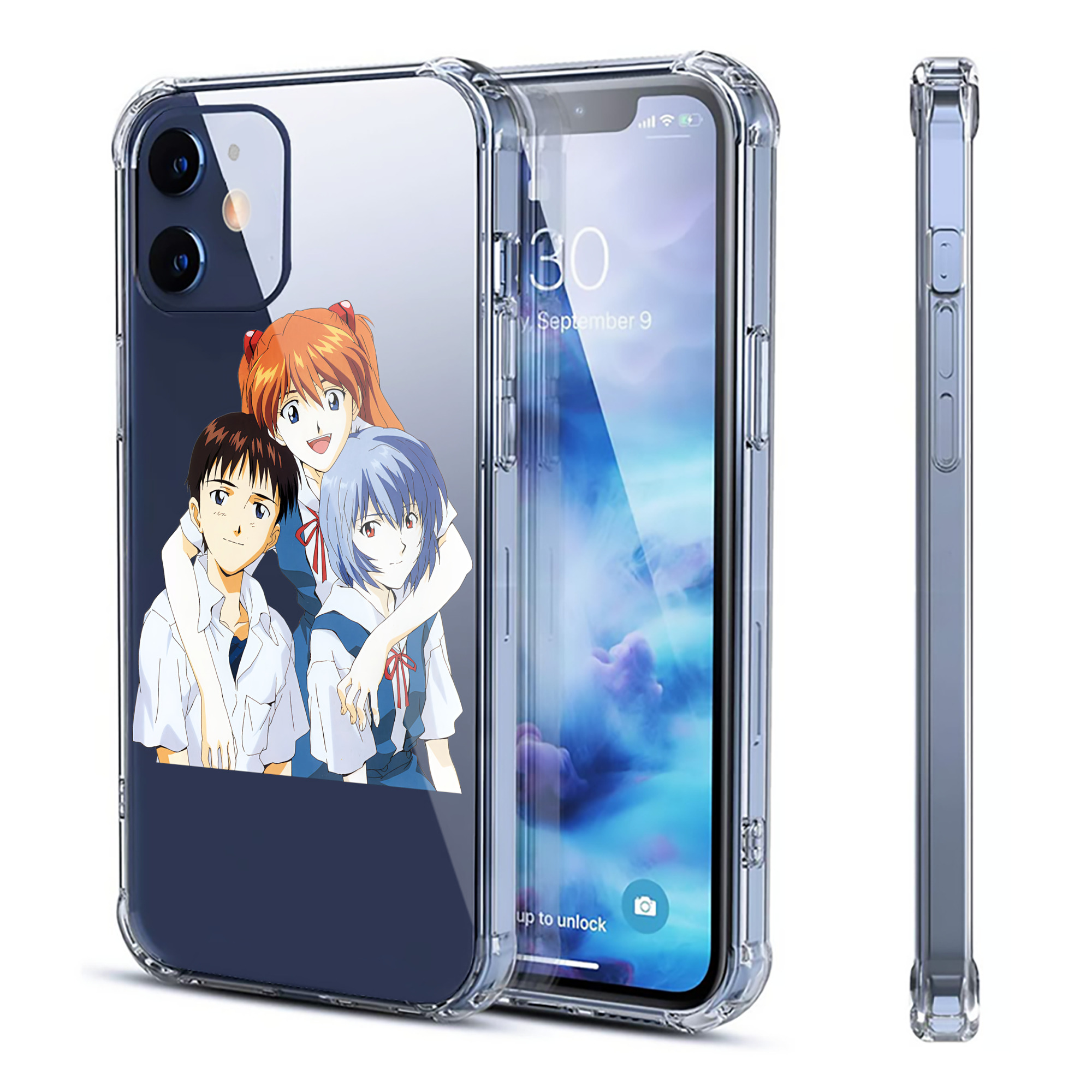 （画像用） EVA 新世紀エヴァンゲリオン 【iPhone 12シリーズ対応】透明スマホケース（クリアソフトケース）